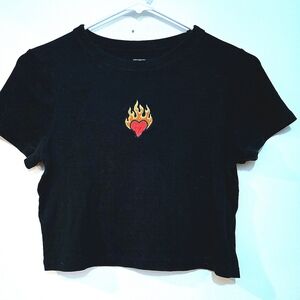 EUC COTTON ON "RED HEART ON FIRE BABY TEE"
